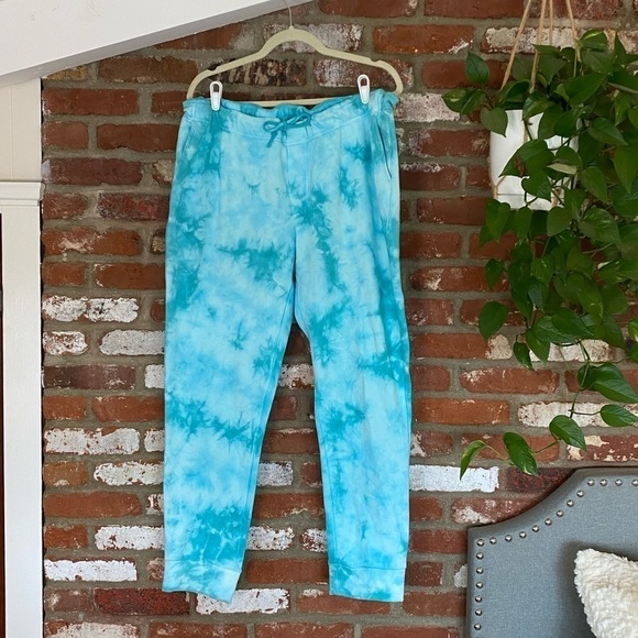 New BP Classic Stretch Sweatpants Joggers in Blue Tie Dye Size XL - Picture 2 of 9